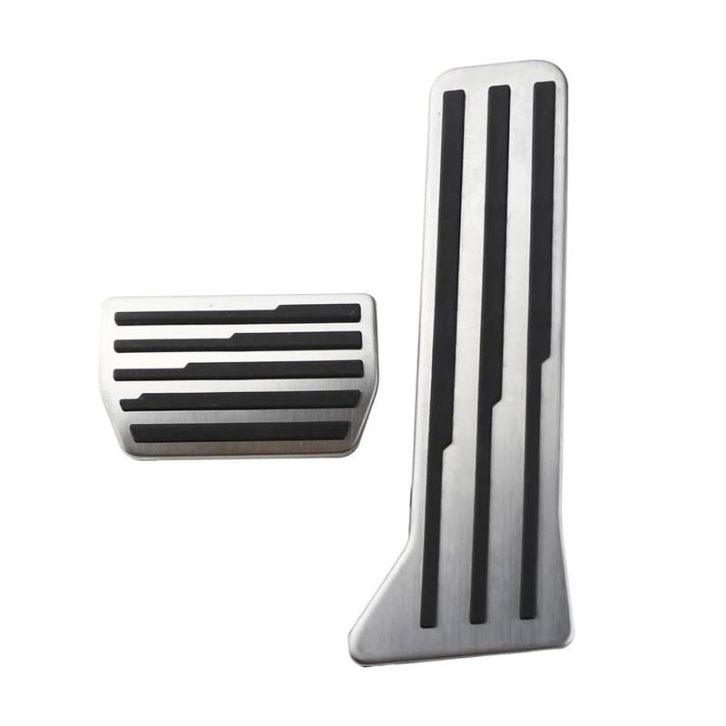 Autopedalabdeckungen Edelstahl at-Pedalabdeckung for Zeekr 001 2021 2022 2023 2024 Auto-Fußpedale, Gaspedal, Bremse, rutschfeste Pads, Teile von VHJIO