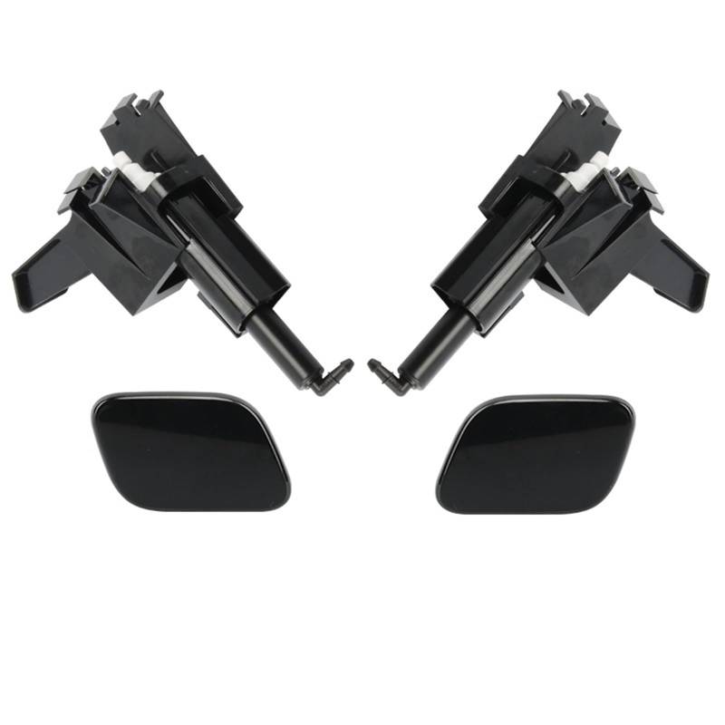 VHJIO Scheinwerferwaschdüsenkappe Auto Frontstoßstange Scheinwerfer Waschdüsenabdeckung Scheinwerfer Wassersprühstrahlkappe, for Nissan, for Qashqai Dualis J10 2010-2014 28659-BR00H 28658-BR00H(4PCS) von VHJIO