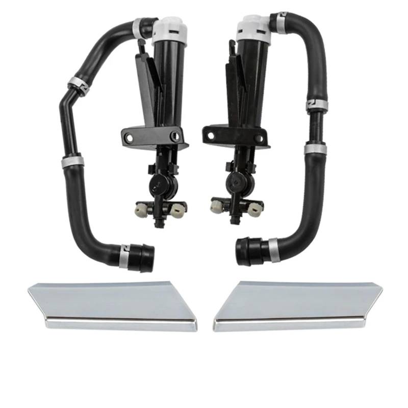 VHJIO Scheinwerferwaschdüsenkappe Chromabdeckung for Scheinwerfer-Scheinwerferwaschdüsen-Betätigungspumpe, for Lexus, for GS-Serie GS300 GS350 GS430 GS450H GS460 2006-2011 85208-30031(4PCS) von VHJIO