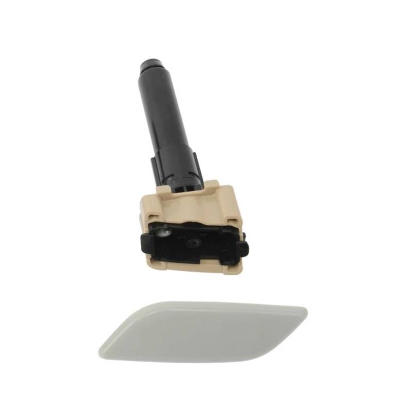 VHJIO Scheinwerferwaschdüsenkappe Frontstoßstange Scheinwerferwaschdüse Scheinwerferwaschabdeckung, for Mazda, for 3 Axela 2013 2014 2015 2016 Keine Lackiert BHT4-51-82Y BHT4-51-82X(LH Cover and Nozzl von VHJIO