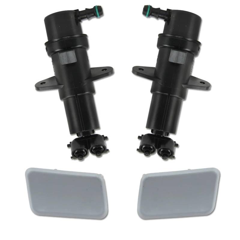 VHJIO Scheinwerferwaschdüsenkappe for BMW, for X3 E83 2006 2007 2008 2009 2010, Scheinwerferwaschdüsen-Stellantriebs-Abdeckkappe Scheinwerfer-Wassersprühstrahl/Schale 61673416467 61673416468(4PCS) von VHJIO