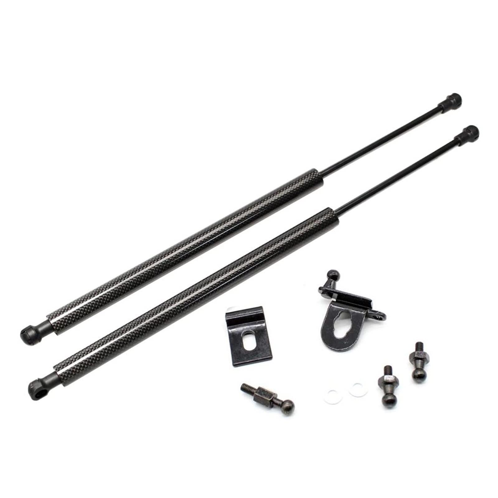 4x4 Pickup-Zubehör, Gasdruckfedern for die Motorhaube vorne, kompatibel mit T0y0ta FORTUNER 2005–2014, Hubunterstützung, Kohlefaser-Gasdruckdämpfer(Carbon Fiber Black) von VHRMZJYCN
