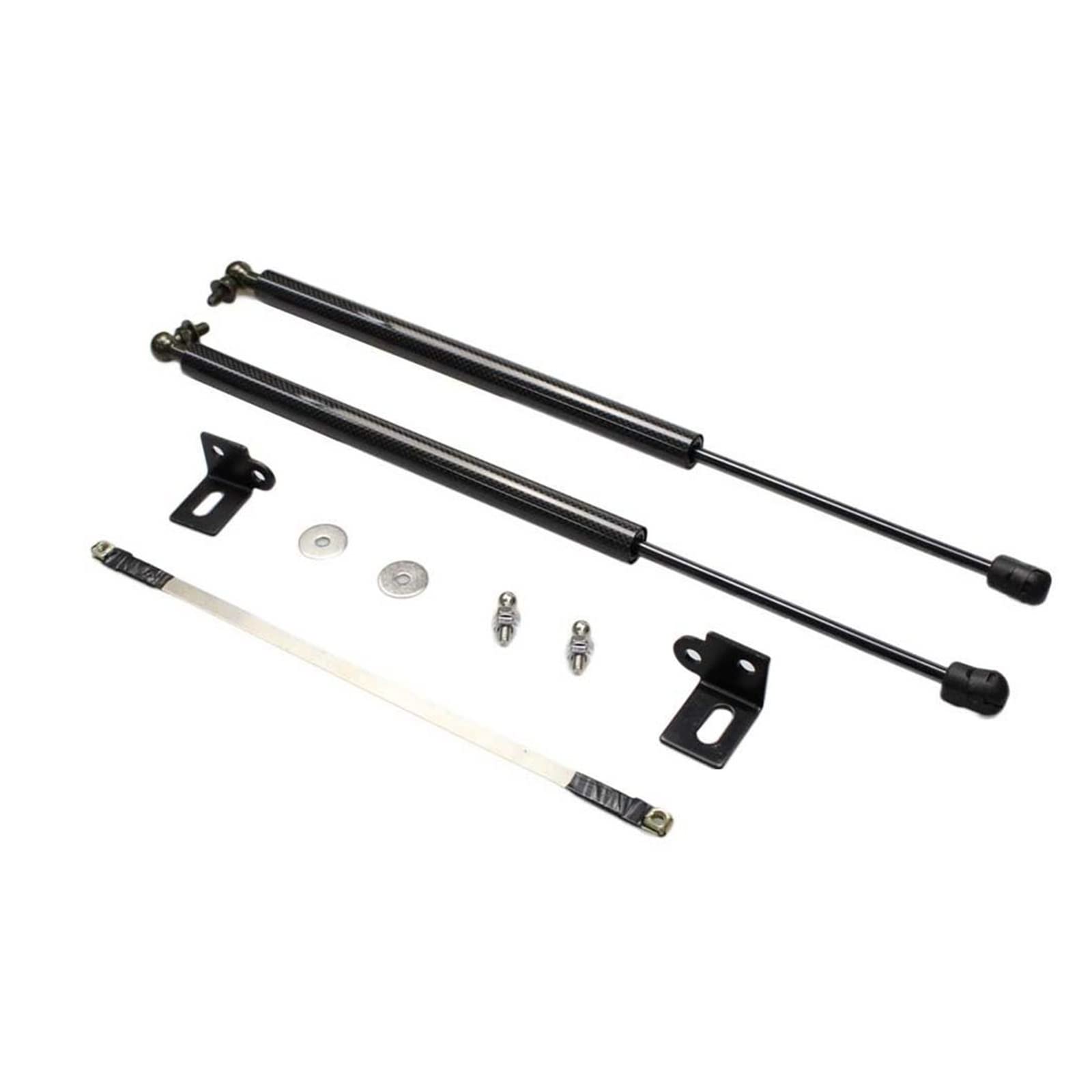Auto-Fronthauben-Modifizierungs-Gasdruckfedern, Hubunterstützung, Stoßdämpfer, kompatibel mit Mazda CX-5 CX5 2012–2016, Carbonfaser-Absorber-Styling(Black Carbon Fiber) von VHRMZJYCN
