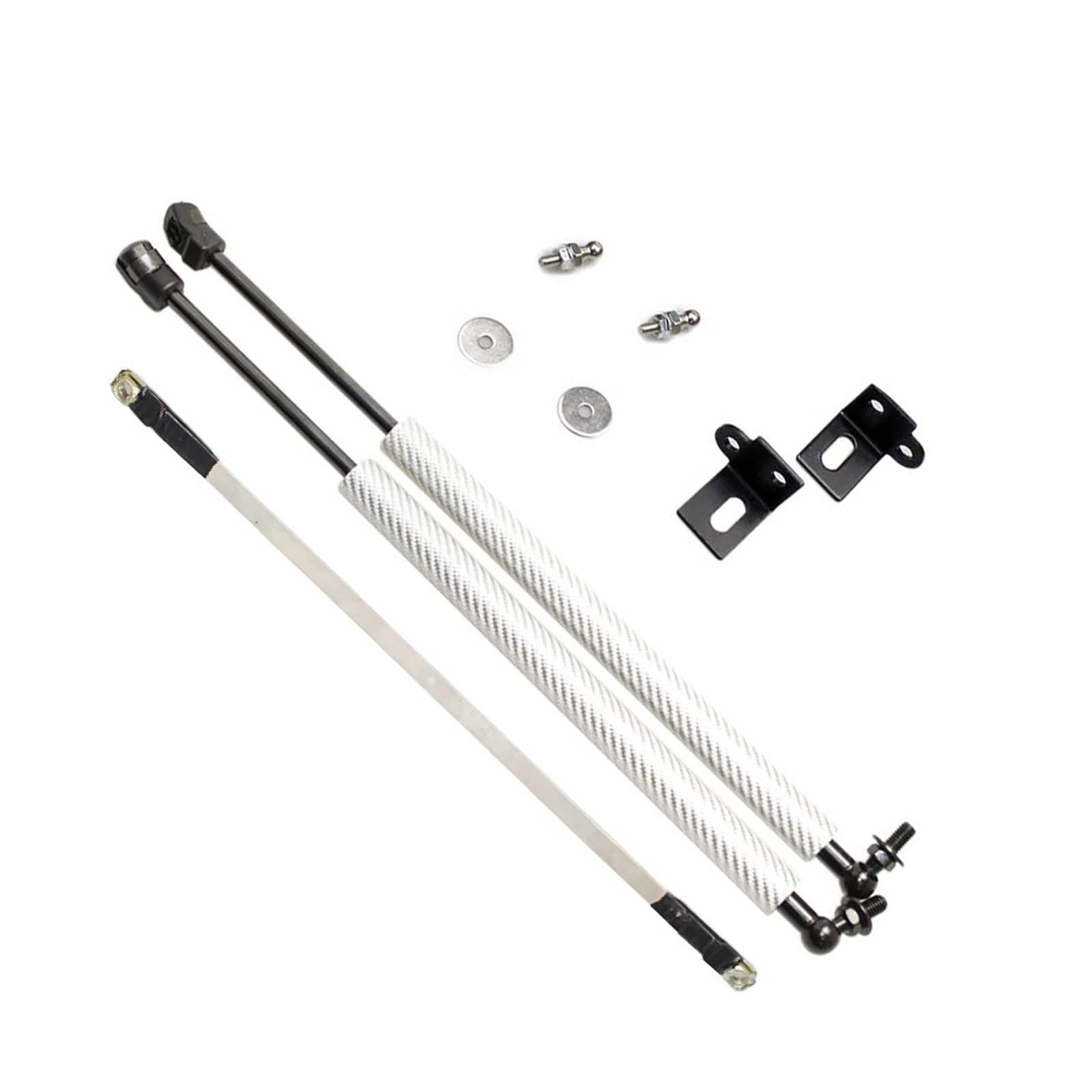 Auto-Fronthauben-Modifizierungs-Gasdruckfedern, Hubunterstützung, Stoßdämpfer, kompatibel mit Mazda CX-5 CX5 2012–2016, Carbonfaser-Absorber-Styling(Carbon Fiber Silver) von VHRMZJYCN