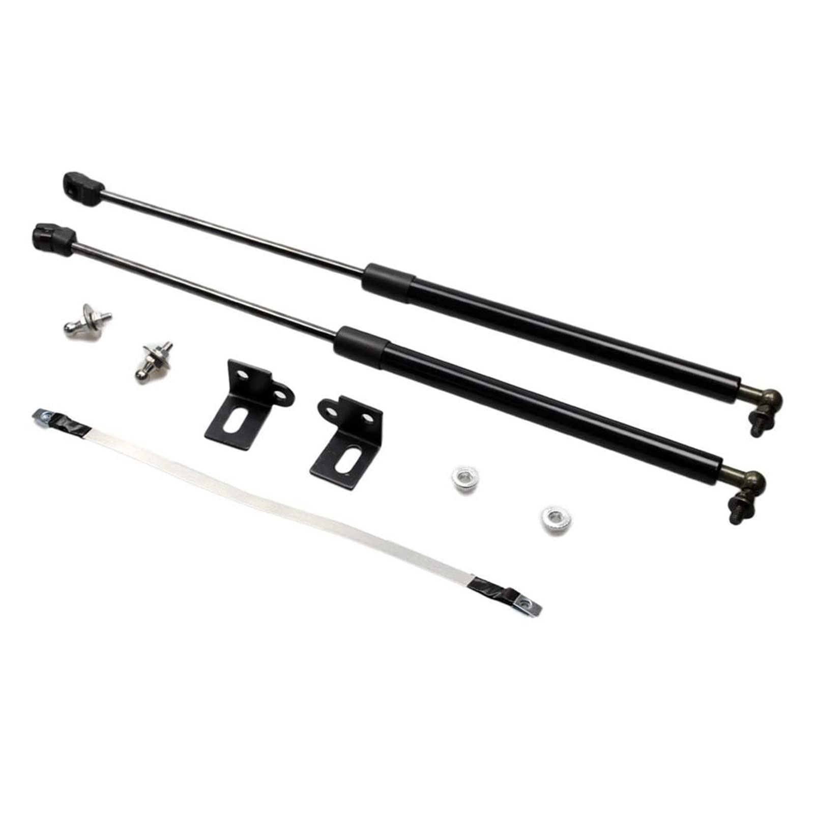 Auto-Fronthauben-Modifizierungs-Gasdruckfedern, Hubunterstützung, Stoßdämpfer, kompatibel mit Mazda CX-5 CX5 2012–2016, Carbonfaser-Absorber-Styling(Normal Black) von VHRMZJYCN