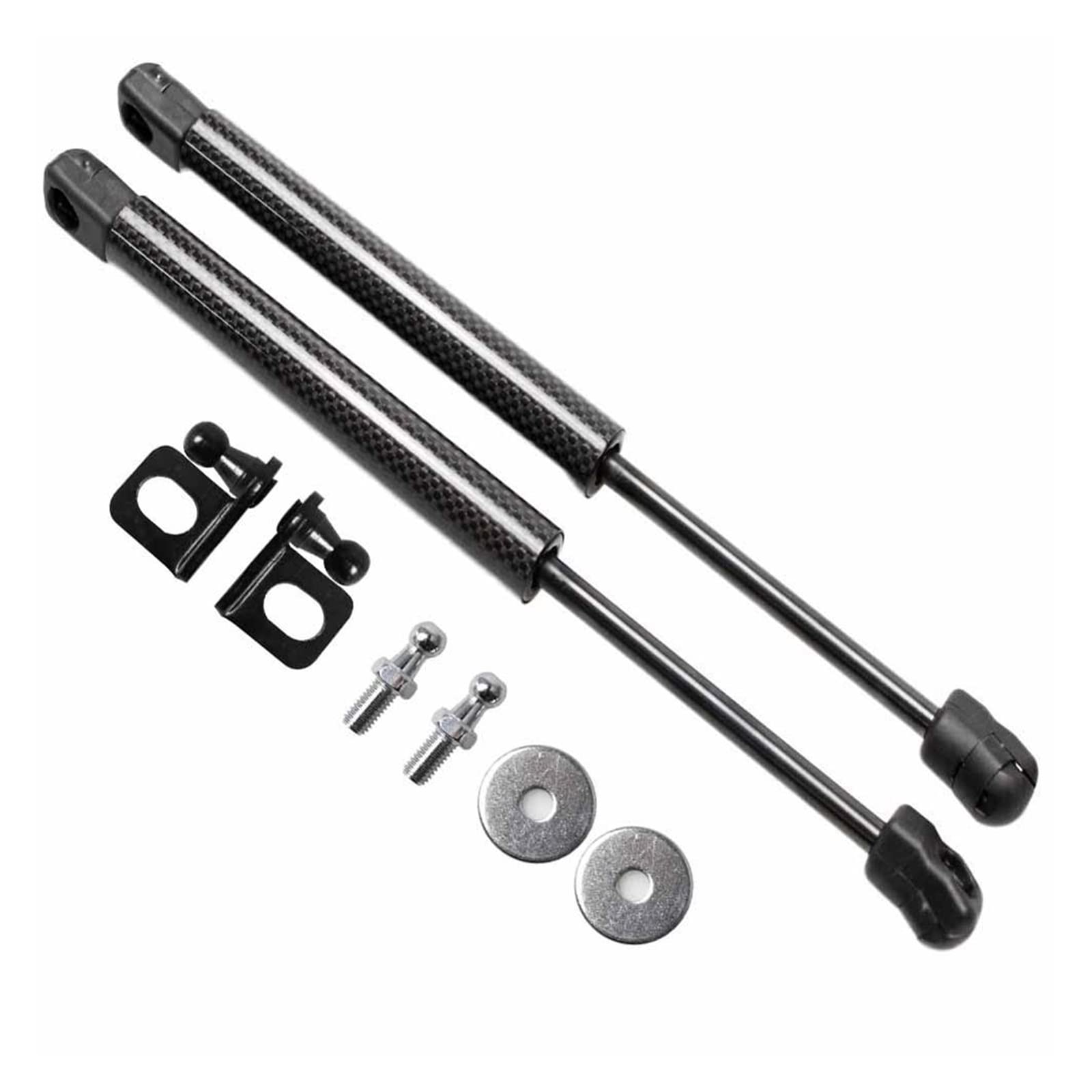 Auto-Fronthauben-Modifizierungs-Gasdruckfedern, kompatibel mit Equinox 2017–2019, Styling-Lift-Support, Carbonfaser-Dämpfer-Absorber(Carbon Fiber Black) von VHRMZJYCN