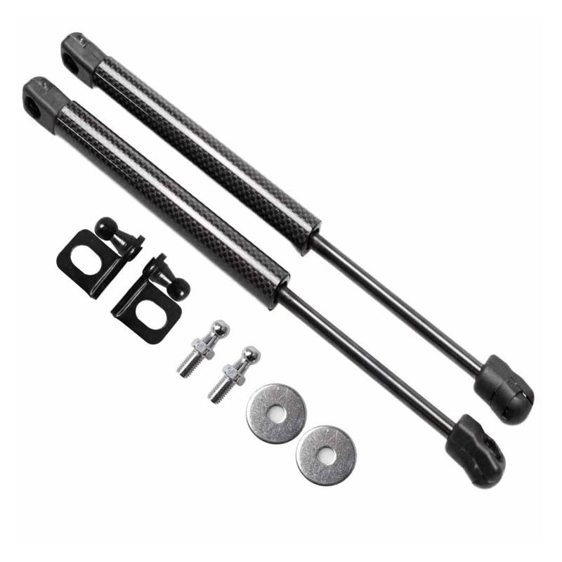 Auto-Fronthauben-Modifizierungs-Gasdruckfedern, kompatibel mit Equinox 2017–2019, Styling-Lift-Support, Carbonfaser-Dämpfer-Absorber(Carbon Fiber Black) von VHRMZJYCN