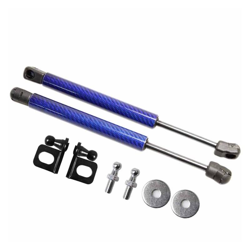 Auto-Fronthauben-Modifizierungs-Gasdruckfedern, kompatibel mit Equinox 2017–2019, Styling-Lift-Support, Carbonfaser-Dämpfer-Absorber(Carbon Fiber Blue) von VHRMZJYCN