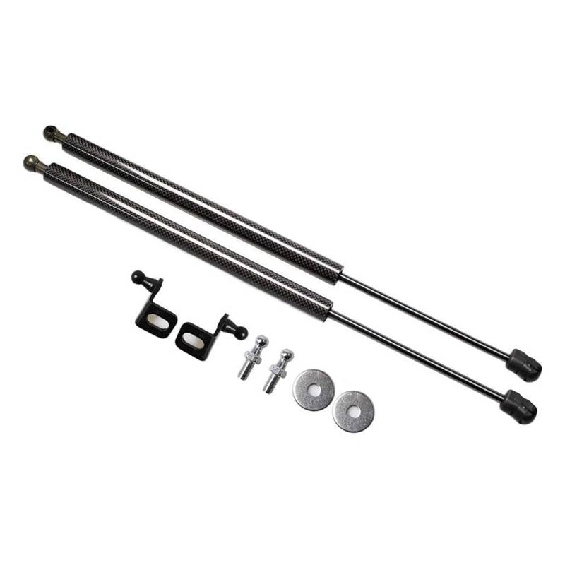 Carbonfaser-Styling for die Motorhaube, modifizierte Gasdruckfedern, Hubunterstützung, Gasfedern, Stoßdämpfer, kompatibel mit Skoda KAMIQ 2018 2019(Black carbon fiber) von VHRMZJYCN