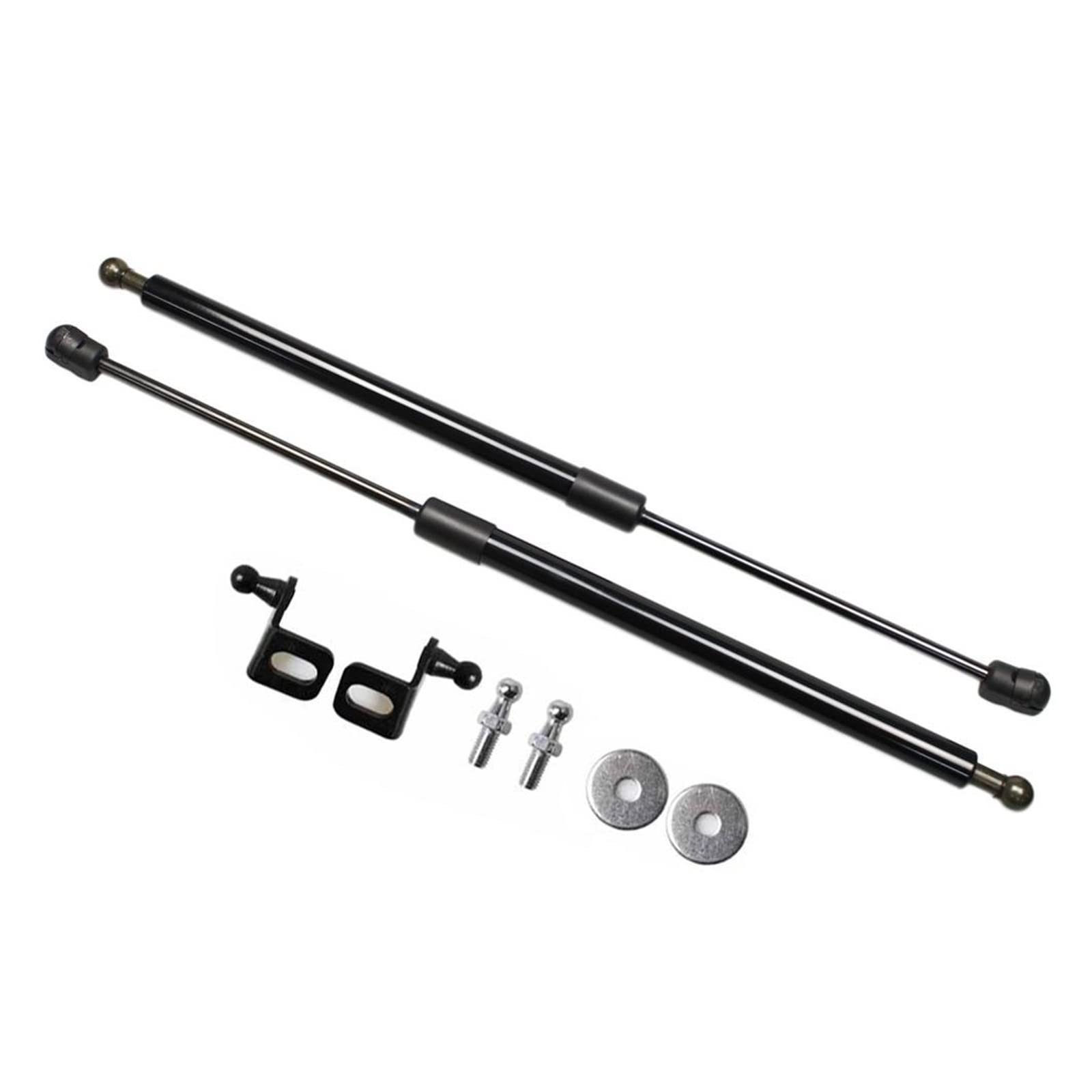 Carbonfaser-Styling for die Motorhaube, modifizierte Gasdruckfedern, Hubunterstützung, Gasfedern, Stoßdämpfer, kompatibel mit Skoda KAMIQ 2018 2019(Normal Black) von VHRMZJYCN