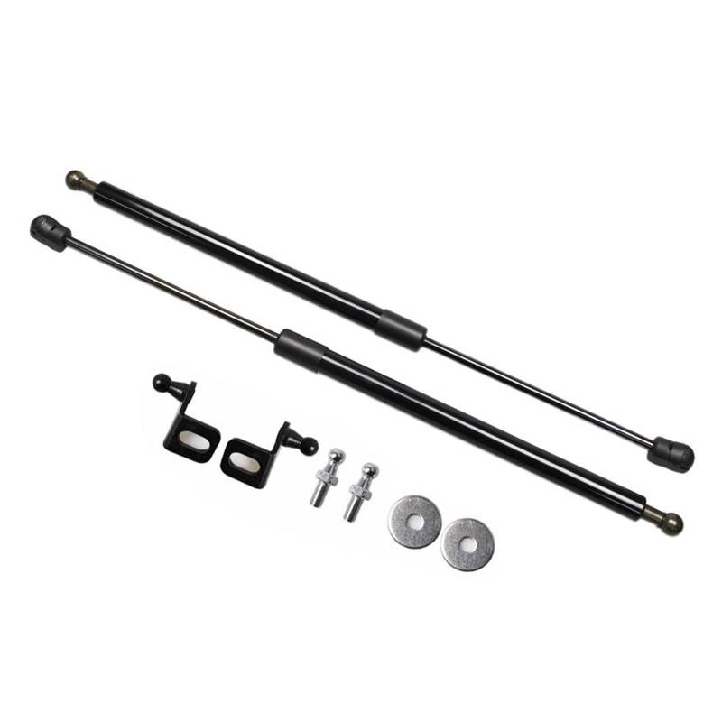 Carbonfaser-Styling for die Motorhaube, modifizierte Gasdruckfedern, Hubunterstützung, Gasfedern, Stoßdämpfer, kompatibel mit Skoda KAMIQ 2018 2019(Normal Black) von VHRMZJYCN