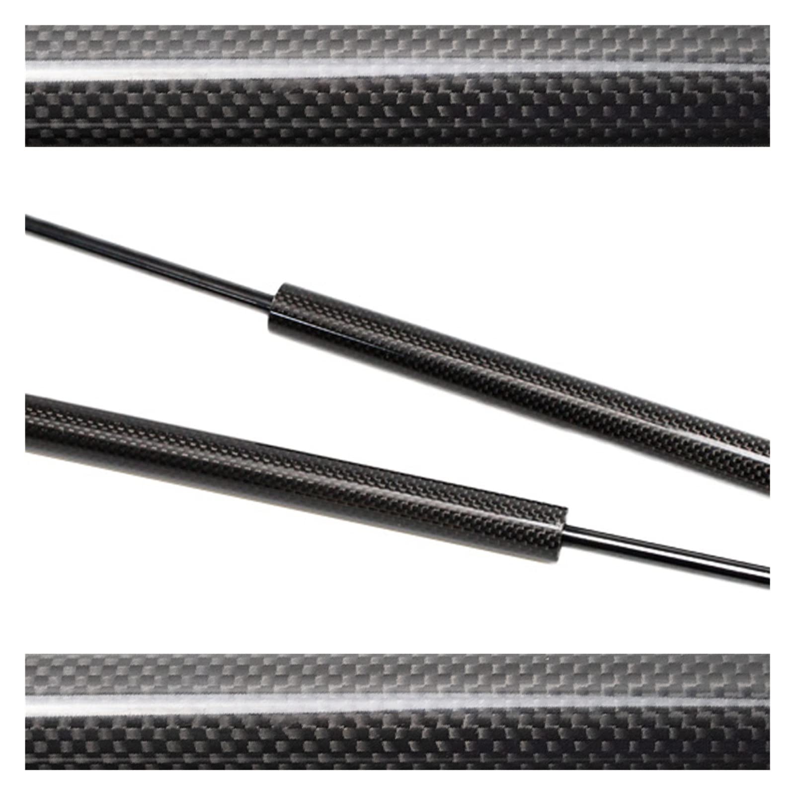 Gasdruckfedern kompatibel mit VW (7L) 2002–2010 SUV, automatische Heckklappen-Kofferraumlift-Unterstützung, Federn, Stoßdämpferstangen(Black carbon fiber) von VHRMZJYCN