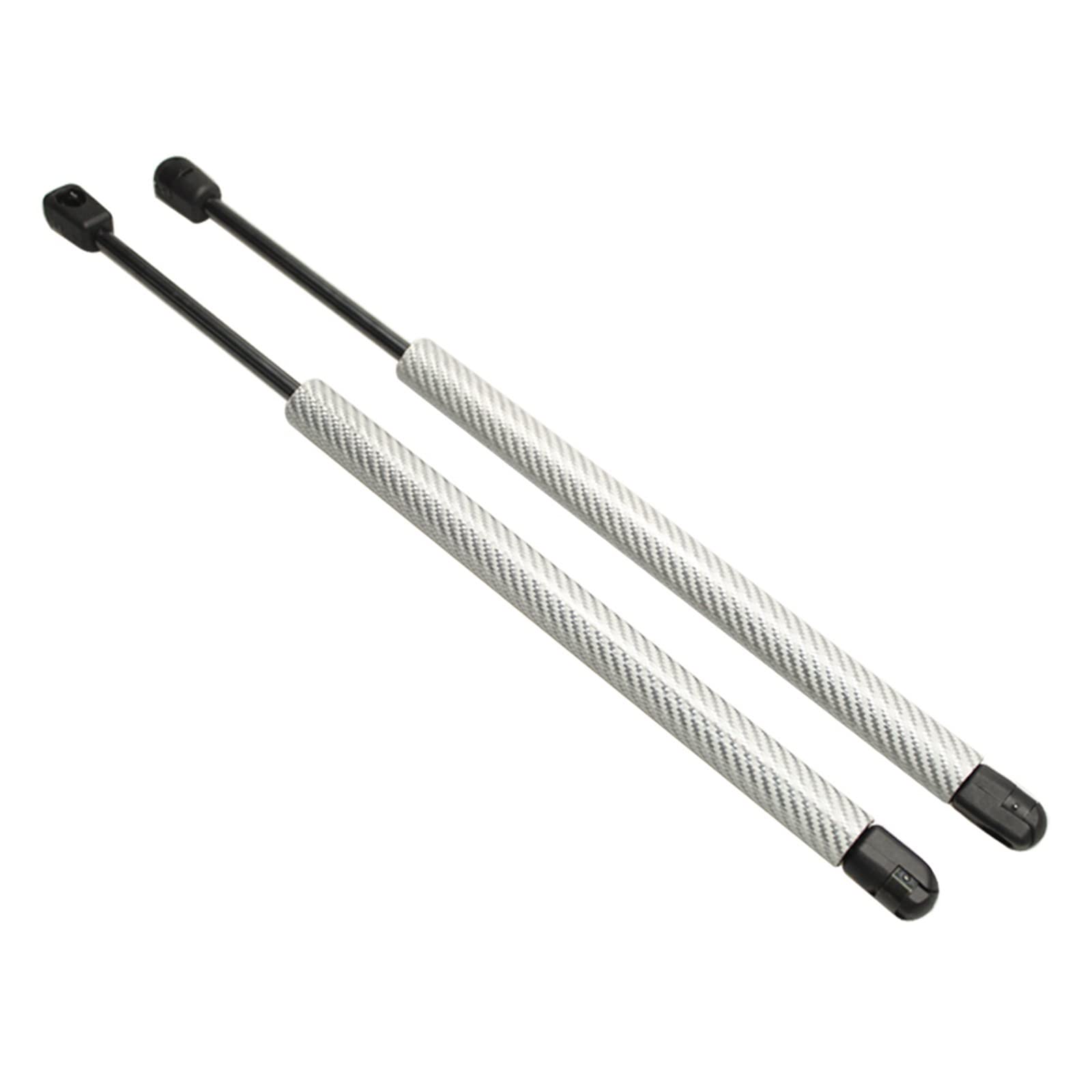 Kohlefaser-Auto-Heckklappen-Heckklappen-Hebebühne unterstützt Gasdruckfedern, Dämpfer, kompatibel mit Citroen C3 Schrägheck 2002–2009(Silver Carbon Fiber) von VHRMZJYCN
