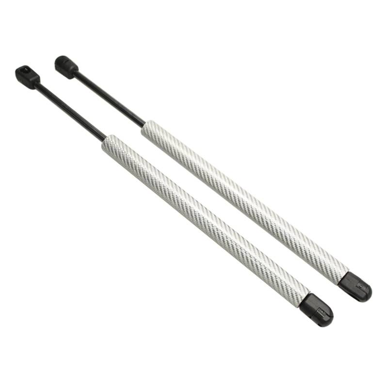 Kohlefaser-Auto-Heckklappen-Heckklappen-Hebebühne unterstützt Gasdruckfedern, Dämpfer, kompatibel mit Citroen C3 Schrägheck 2002–2009(Silver Carbon Fiber) von VHRMZJYCN