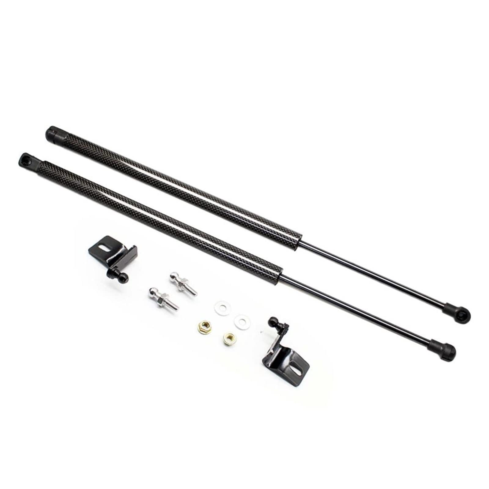 Kohlefaser-Gasdruckfedern, kompatibel mit T0y0ta Corolla 2014–2018, Stoßdämpfer-Hebestützen for die Motorhaube der Fronthaube – Styling-Absorber(Carbon fiber black) von VHRMZJYCN