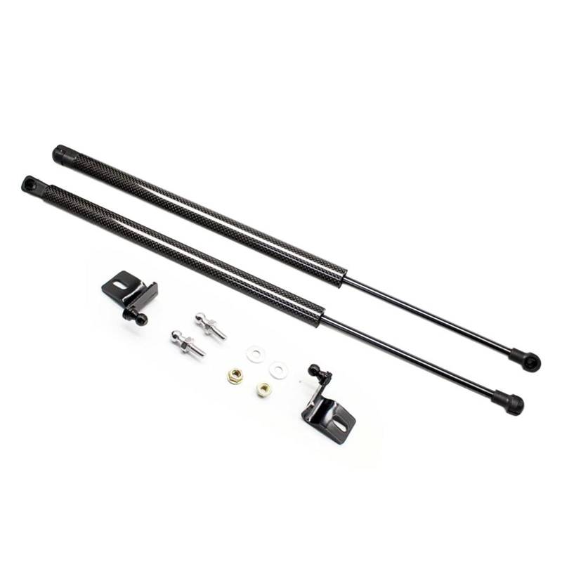 Kohlefaser-Gasdruckfedern, kompatibel mit T0y0ta Corolla 2014–2018, Stoßdämpfer-Hebestützen for die Motorhaube der Fronthaube – Styling-Absorber(Carbon fiber black) von VHRMZJYCN