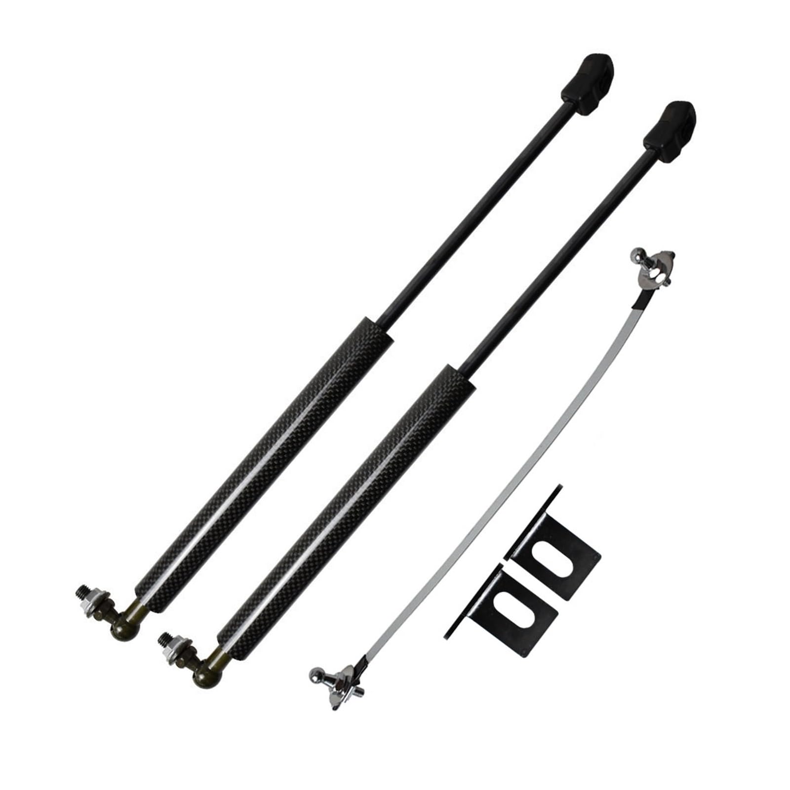 Lift Support Stoßdämpfer Kompatibel mit Mazda 3 Axela BM BN 2013-2018 Fronthaube Modifizieren Gasdruckfedern Absorber Styling Kohlefaser(Carbon Fiber Black) von VHRMZJYCN