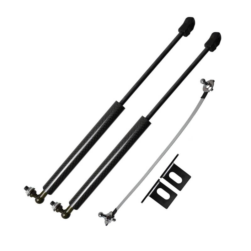 Lift Support Stoßdämpfer Kompatibel mit Mazda 3 Axela BM BN 2013-2018 Fronthaube Modifizieren Gasdruckfedern Absorber Styling Kohlefaser(Carbon Fiber Black) von VHRMZJYCN