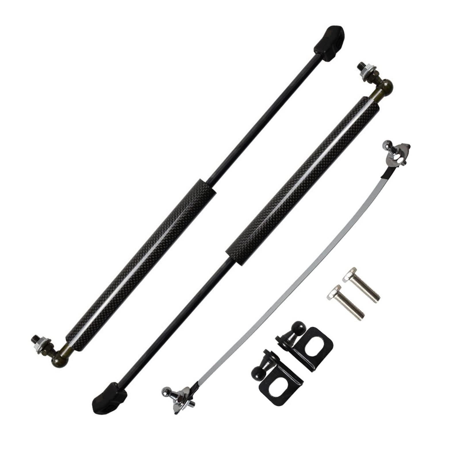 Motorhauben-Gasdruckfedern, kompatibel mit Classic Sylphy 2006–2018, Styling-Fronthauben-Hebeunterstützung, Hebefederdämpfer, Kohlefaser(Carbon Fiber Black) von VHRMZJYCN