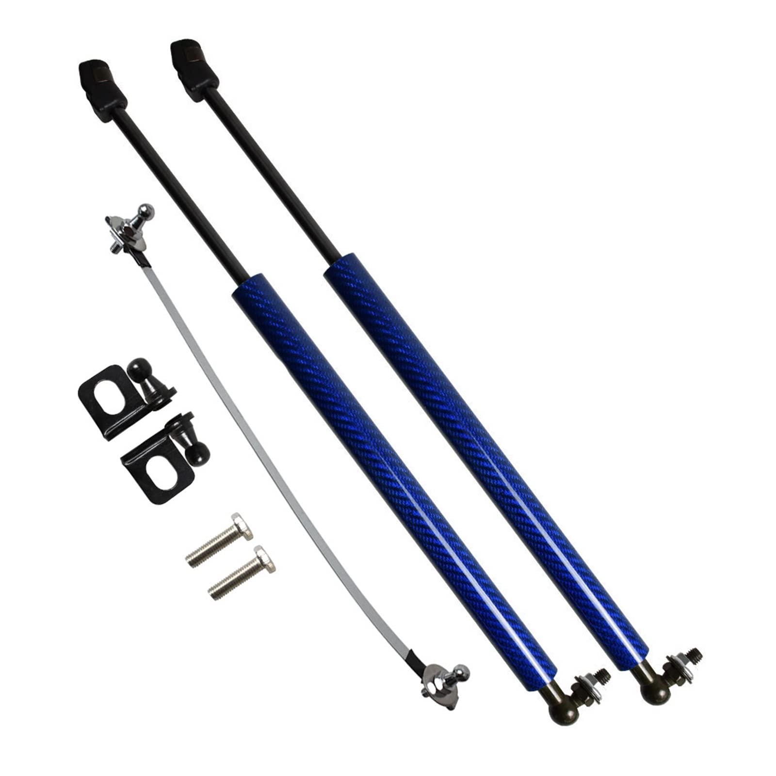 Motorhauben-Gasdruckfedern, kompatibel mit Classic Sylphy 2006–2018, Styling-Fronthauben-Hebeunterstützung, Hebefederdämpfer, Kohlefaser(Carbon Fiber Blue) von VHRMZJYCN