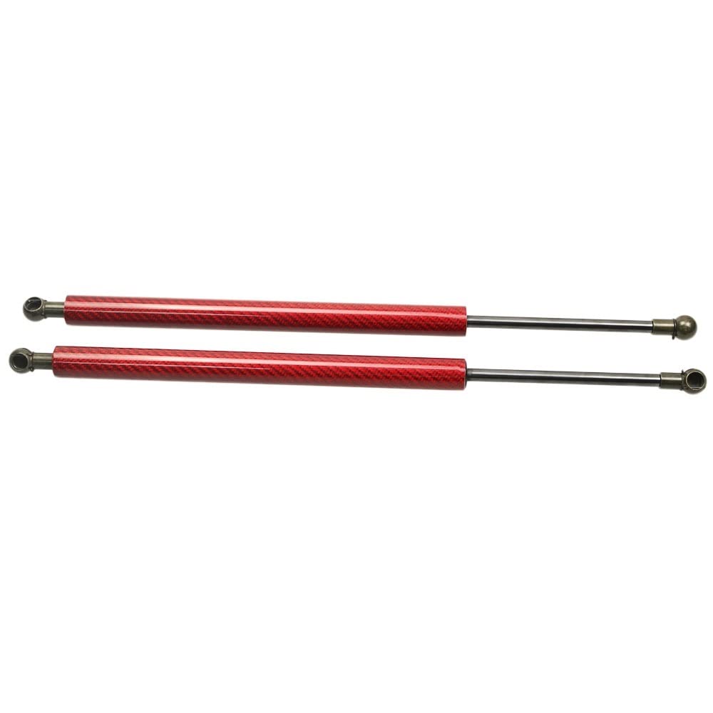 Motorhauben-Modifizierungs-Gasdruckfedern aus Kohlefaser, Federdämpfer, Hubunterstützung, Absorber, kompatibel mit T0y0ta PIXIS EPOCH LA300A 2012–2017(RED CARBON FIBER) von VHRMZJYCN