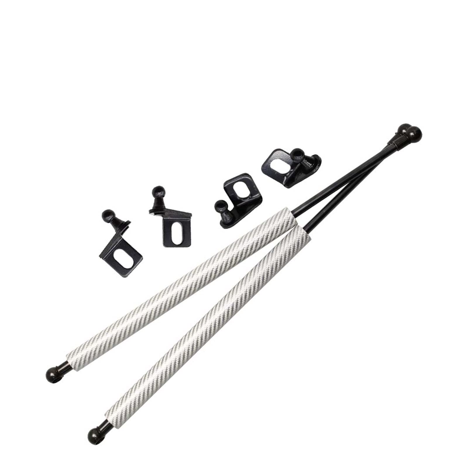 Styling Fronthaube Motorhaube Carbon Fiber Gasdruckfedern Hubunterstützung Dämpfer Gasstoßdämpfer Kompatibel mit T0y0ta Voxy R80 Esquir R80 2014-2018(Silver) von VHRMZJYCN