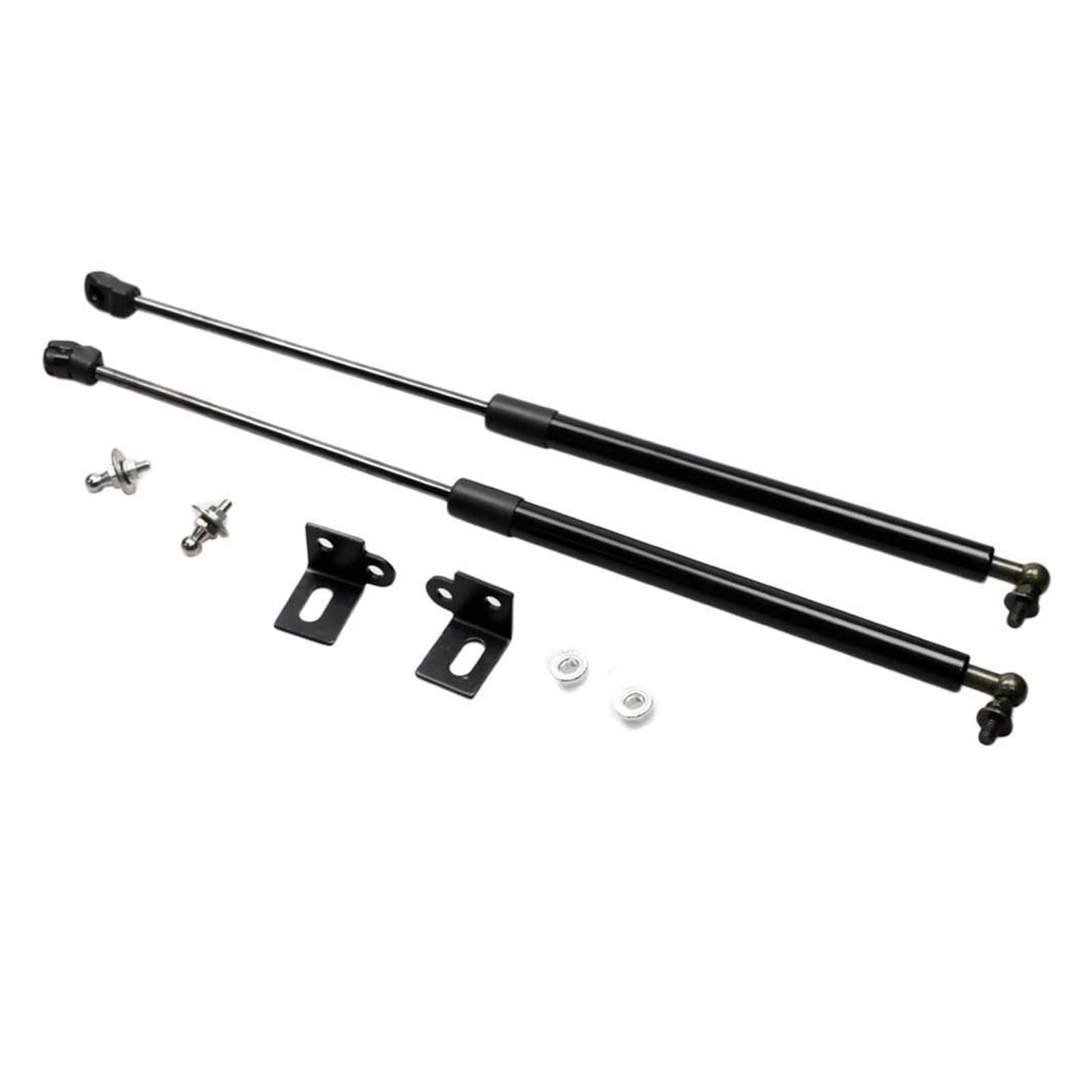 Styling Zwei Seiten Fronthaube Motorhaube Gasdruckfedern Hubstütze Stoßdämpfer Kompatibel mit Mazda CX-7 SUV 5-Türer 2006-2012 Absorber(Pure black) von VHRMZJYCN