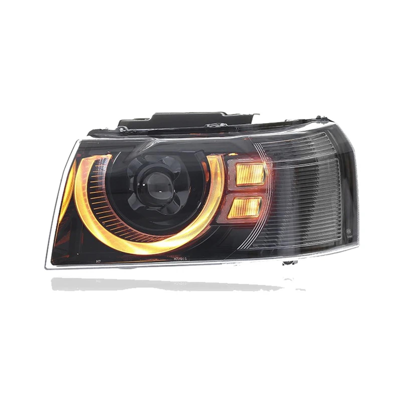 VHRMZJYCN 2 STÜCKE LED-Frontleuchten, kompatibel mit Land Rover Freelander 2, Scheinwerferbaugruppe 2010-2015, Xenon-Upgrade, LED-Tagfahrlicht, Zubehör(2010-2012 Year) von VHRMZJYCN