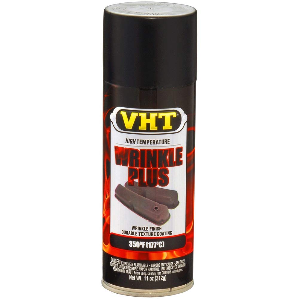 VHT GSP201 Schrumpflack Schwarz Wrinkle Plus hitzebeständig bis 177°C (EUR 37,25/L) von VHT