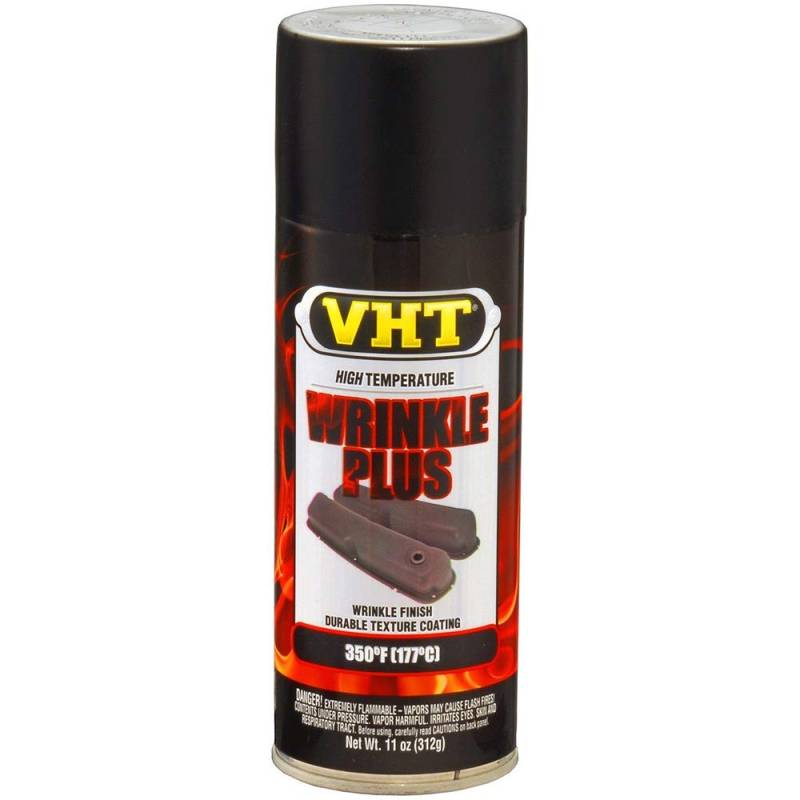 VHT GSP201 Schrumpflack Schwarz Wrinkle Plus hitzebeständig bis 177°C (EUR 37,25/L) von VHT