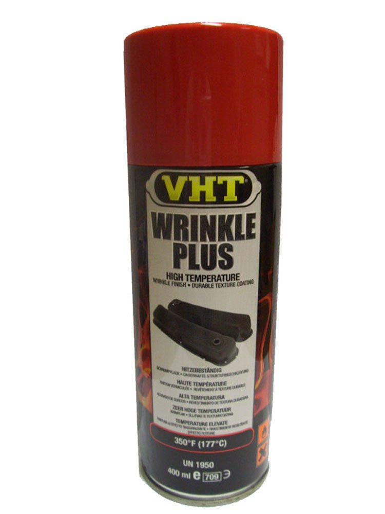 VHT GSP204 Schrumpflack Rot Wrinkle Plus hitzebeständig bis 177°C (EUR 37,25/L) von VHT
