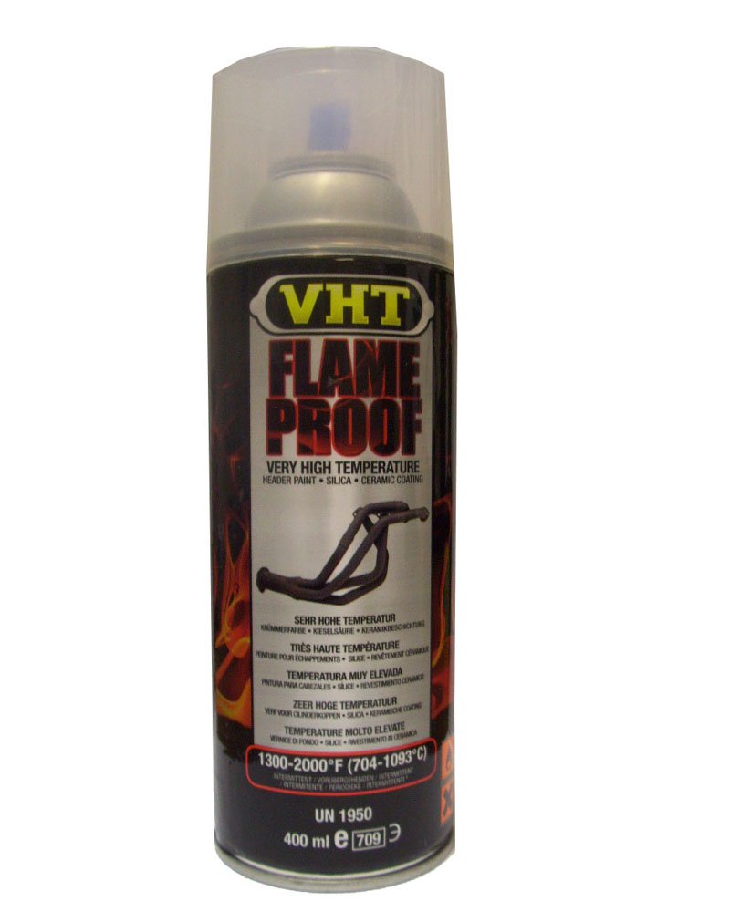 VHT Lack GSP115 Auspuff u.- Krümmerlack Flame Proof Klarlack seidenmatt hitzebeständig bis 1093°C (EUR 39,75/L) von VHT