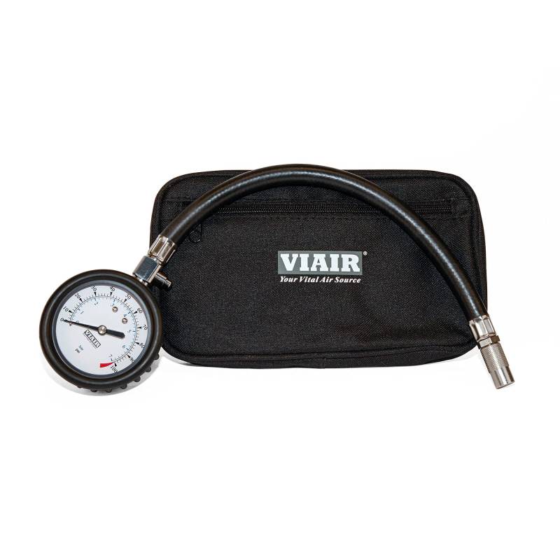 VIAIR Reifendruckprüfer mit Schlauch, 6,3 cm (2,5 Zoll), 0–100 PSI Bereich, P/N 90073 von VIAIR