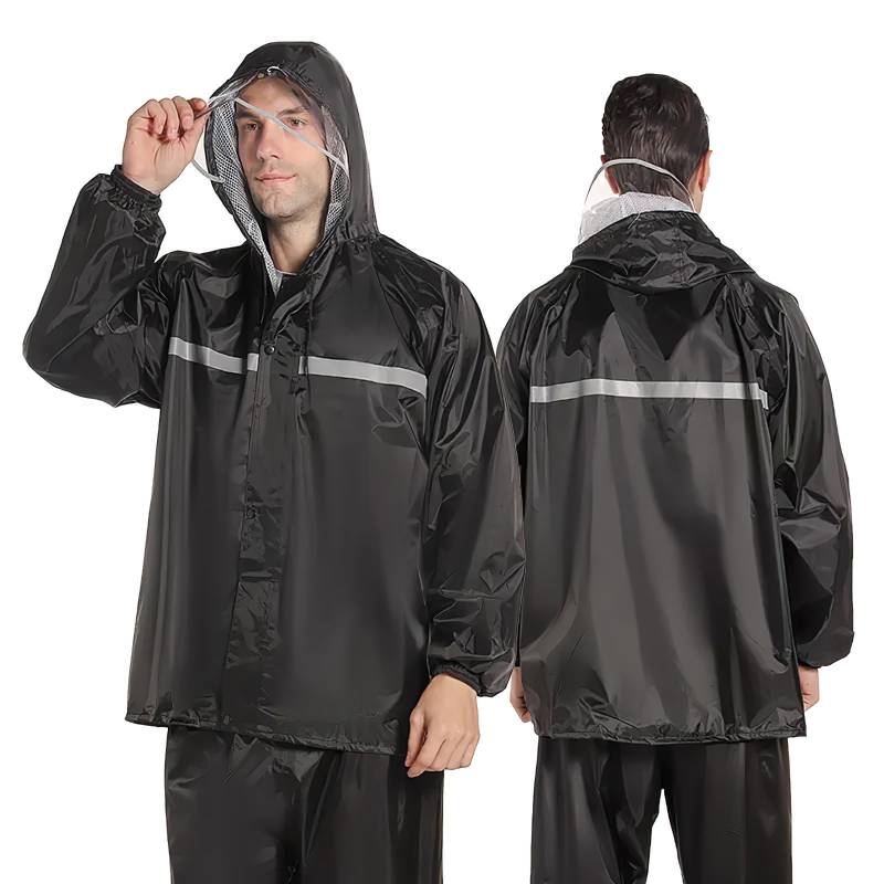VICASKY Unisex Wiederverwendbar Transparent Regenmantel Tragbarer Wasserdicht Regencape Atmungsaktiv Regenjacke für Reisen, Wandern, Regenponcho Regenmantel Damen Wasserdicht Herren von VICASKY