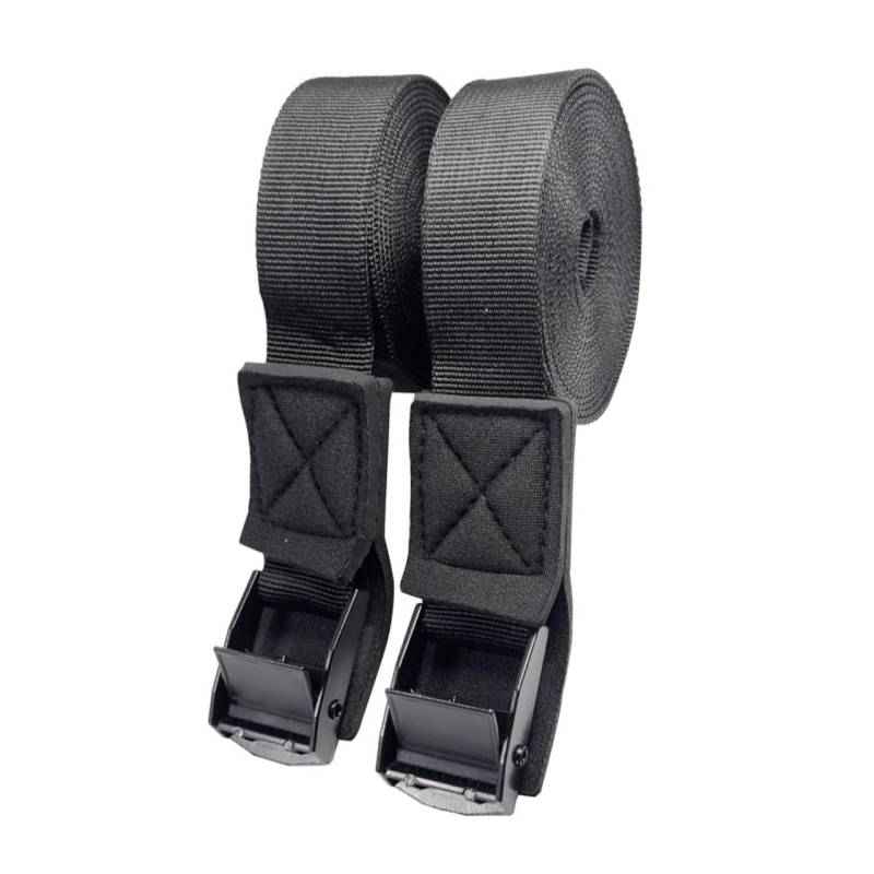 VICASKY 1Paar Dachträger Gurte mit Cam Buckle für Kanu Surfbrett Verstellbare Zurrgurte für Dachgepäck Bootsanhänger Gepäckbefestigung Langlebig Handhaben von VICASKY