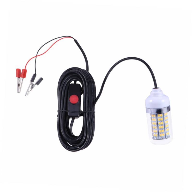VICASKY 24V Angelscheinwerfer Leds Wasserdichtes Unterwasserlicht für Angelköder Zieht Fische und Garnelen für Boote und Kajaks Hohe Druckfestigkeit von VICASKY