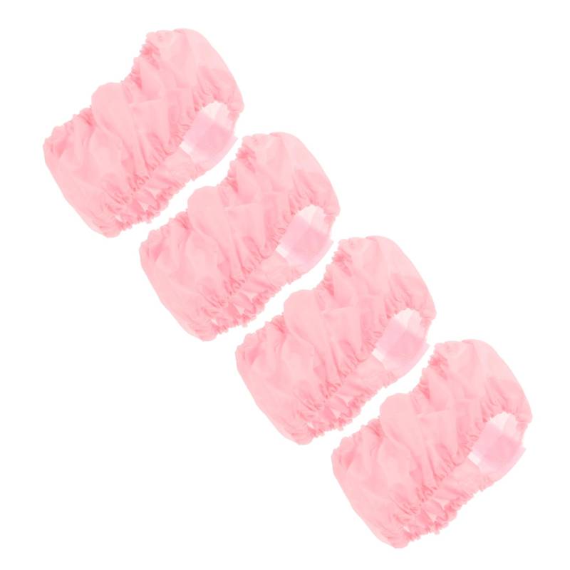 VICASKY 4 Stück Radstaubmanschetten LKW-wohnmobilabdeckung Kinderwagen-radabdeckungen Reifenabdeckungen Für Anhänger Reifen Abdeckung Rosa Polyester von VICASKY
