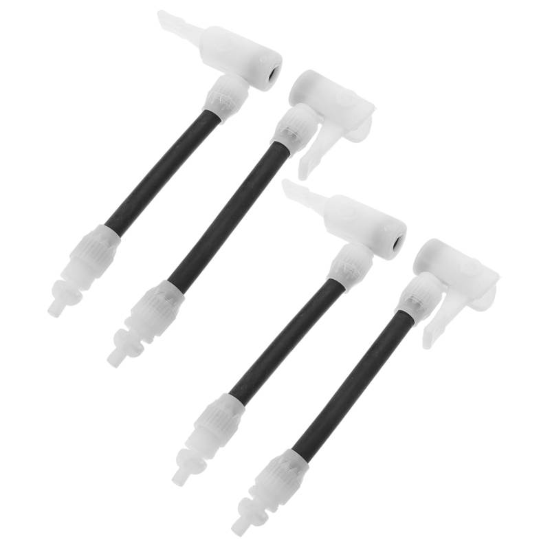 VICASKY 4Stücke Teiliger Ventiladapter für Luftpumpen für Auto und Fahrradreifen Einfache Installation Kompatibel mit Verschiedenen Ventiltypen Vielseitige von VICASKY