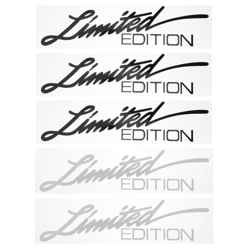 VICASKY 5Pcs Reflektierende Limited Edition Autosticker limited edition Limitierte Autosticker Edition Auto Aufkleber Windschutzscheibe Rückspiegel Große Reflektierende Limited Edition Autosticker von VICASKY
