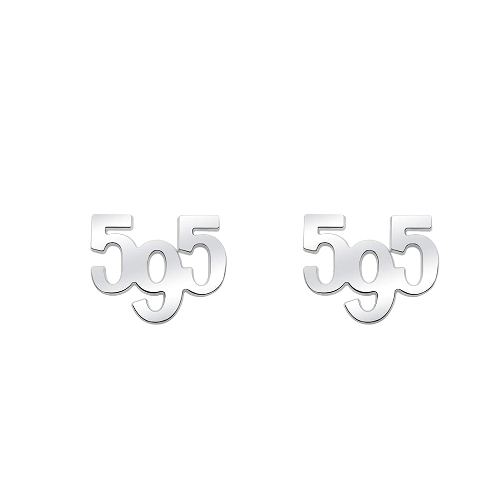 VICHEN Auto-Emblem aus Metall für Abarth 595 Competizione Turismo Aufkleber (595 Chrom Silber) von VICHEN