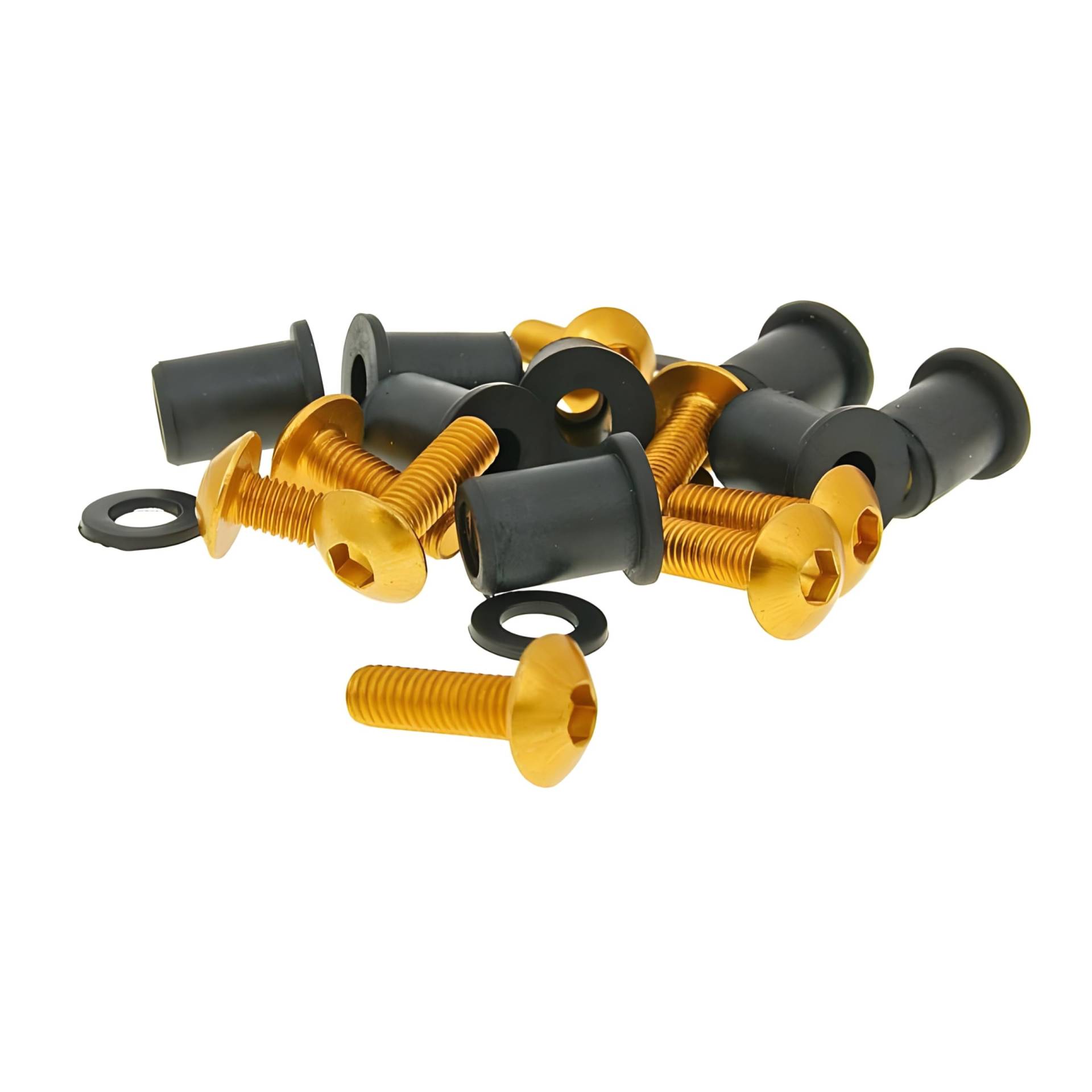 Aluschrauben Muttern Set M5x16 Gold - 8 Stück Aluschrauben Muttern Set M5x16 Gold - 8 Stück von Vicma