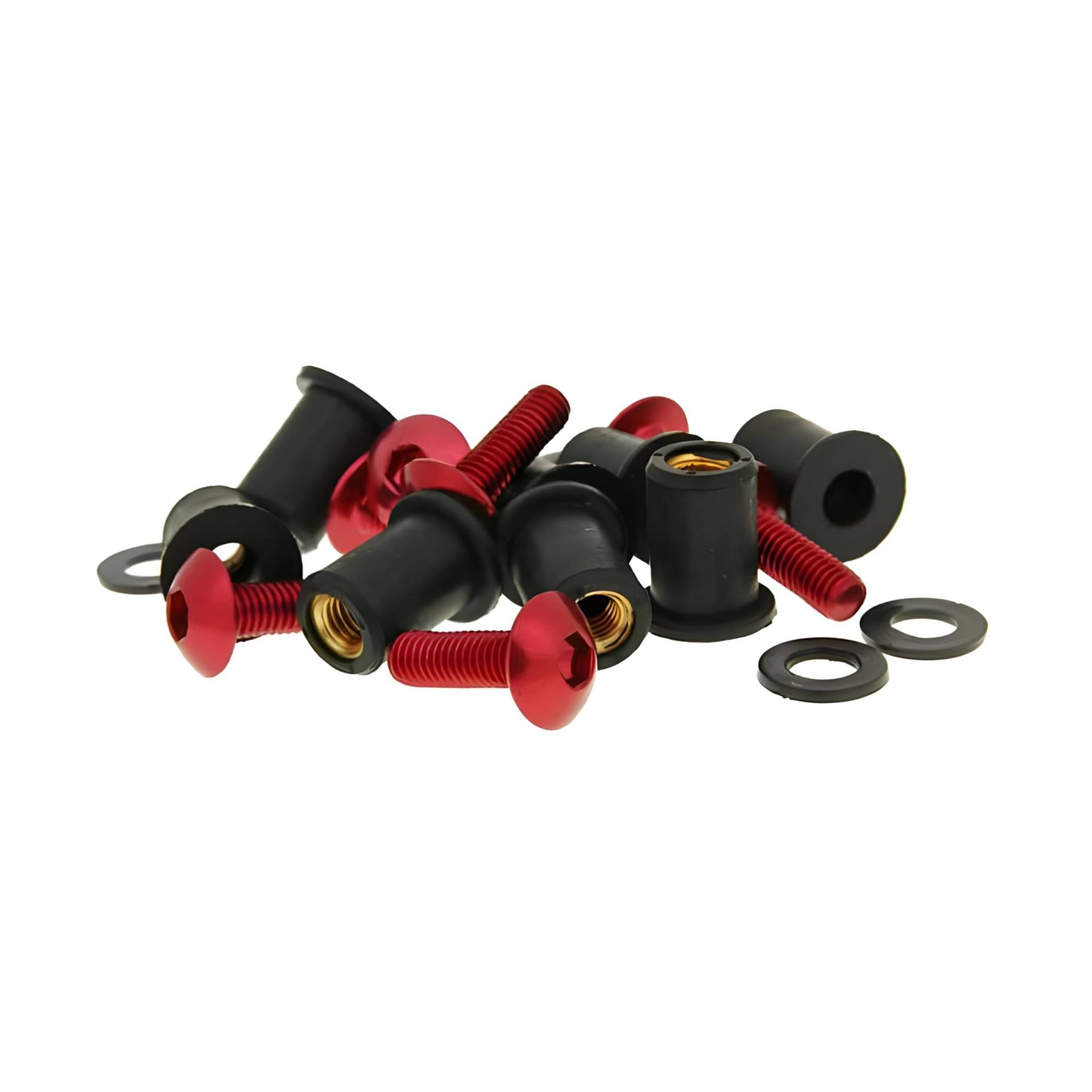 Aluschrauben Muttern Set M5x16 rot - 8 Stück Aluschrauben Muttern Set M5x16 rot - 8 Stück von Vicma
