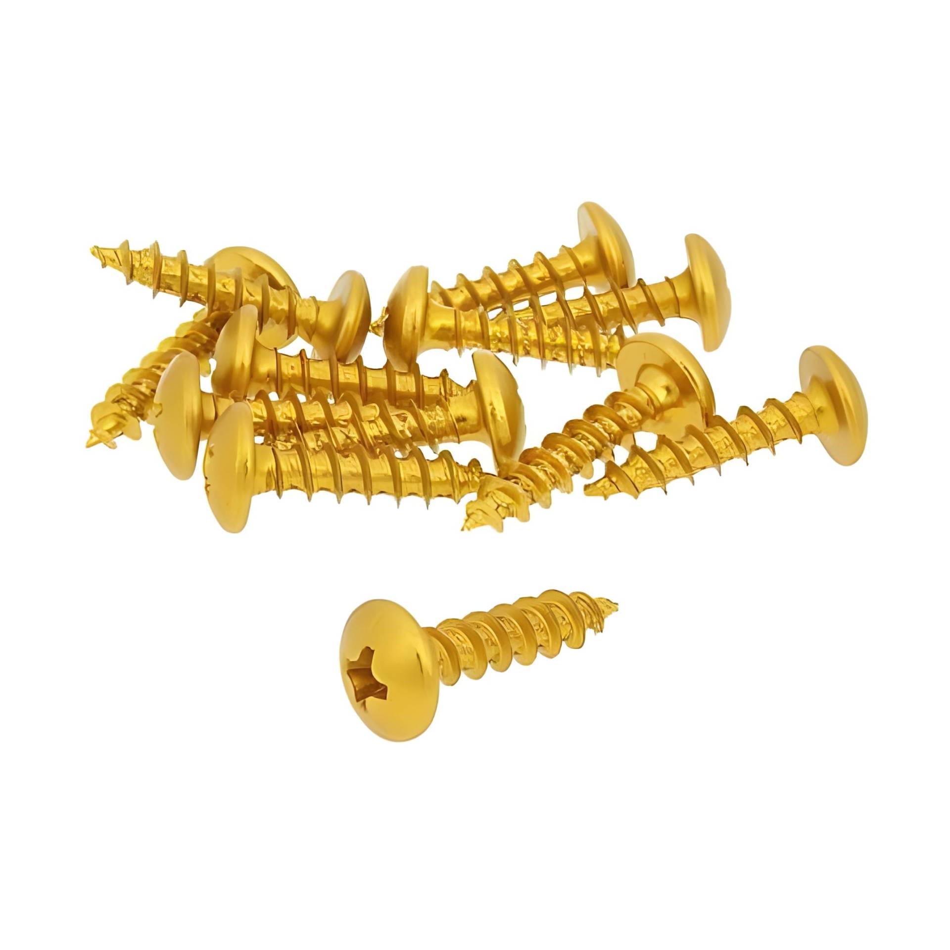 Schraubensatz 12 Stück Verkleidung Gold - 5x20 Schraubensatz 12 Stück Verkleidung Gold - 5x20 von VICMA