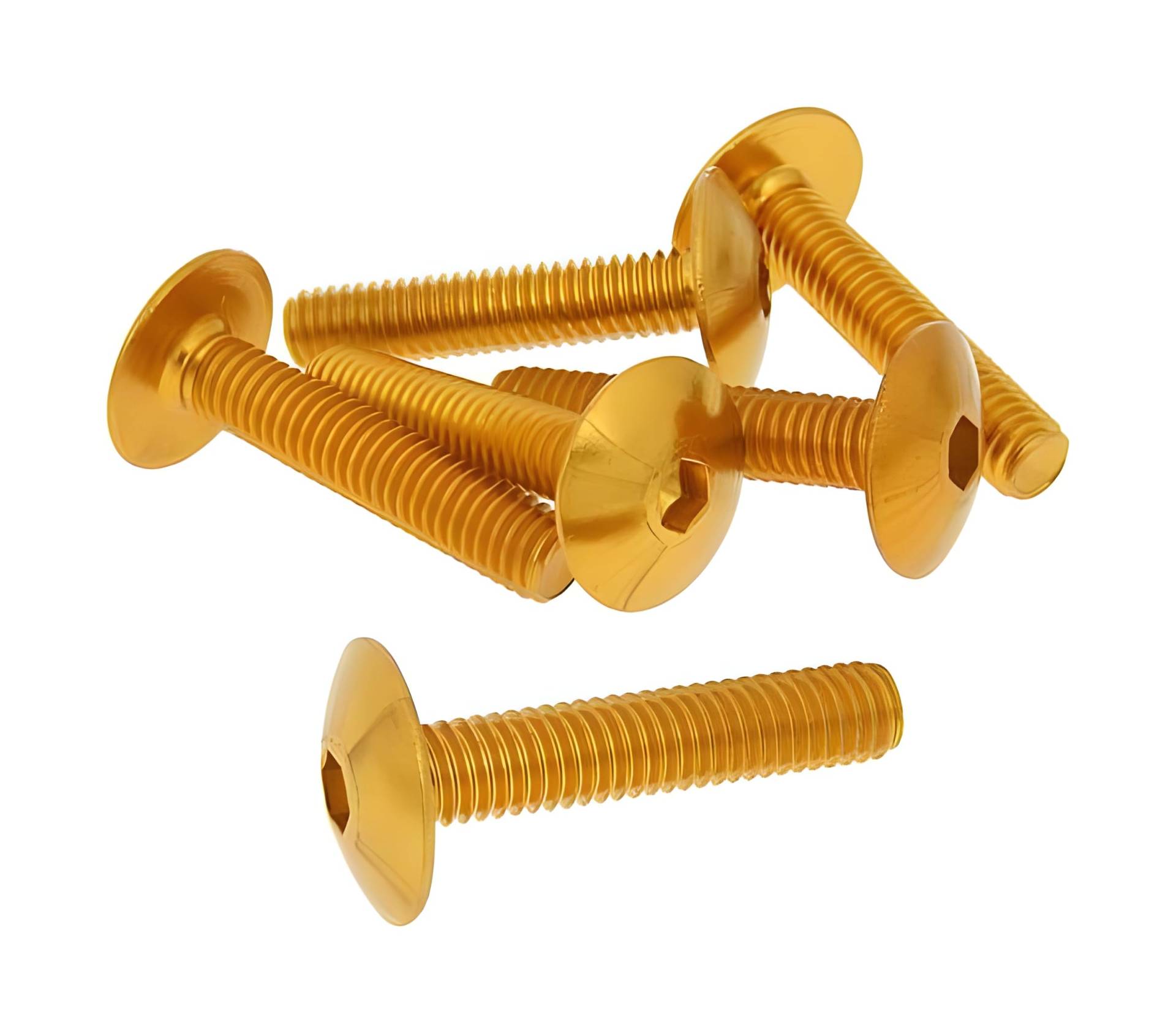 Schraubensatz 6 Stück Verkleidung Gold - M6x30 Schraubensatz 6 Stück Verkleidung Gold - M6x30 von Unbekannt