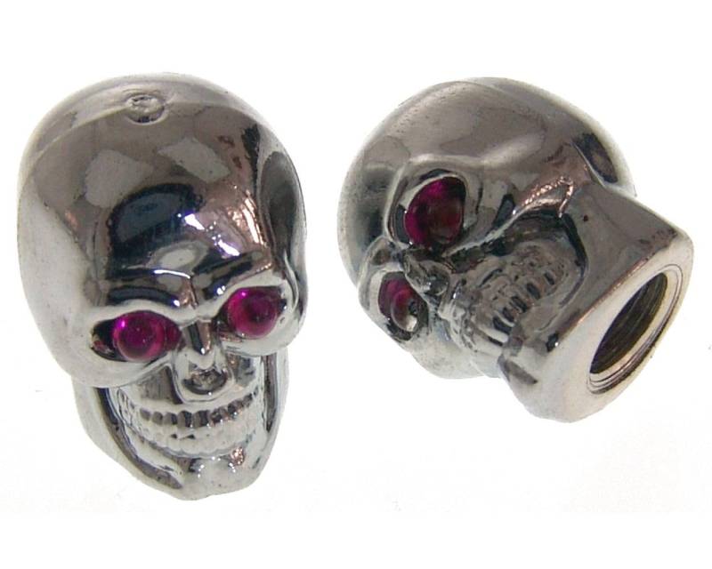 Ventilkappen Skull Totenkopf chrom von 2EXTREME