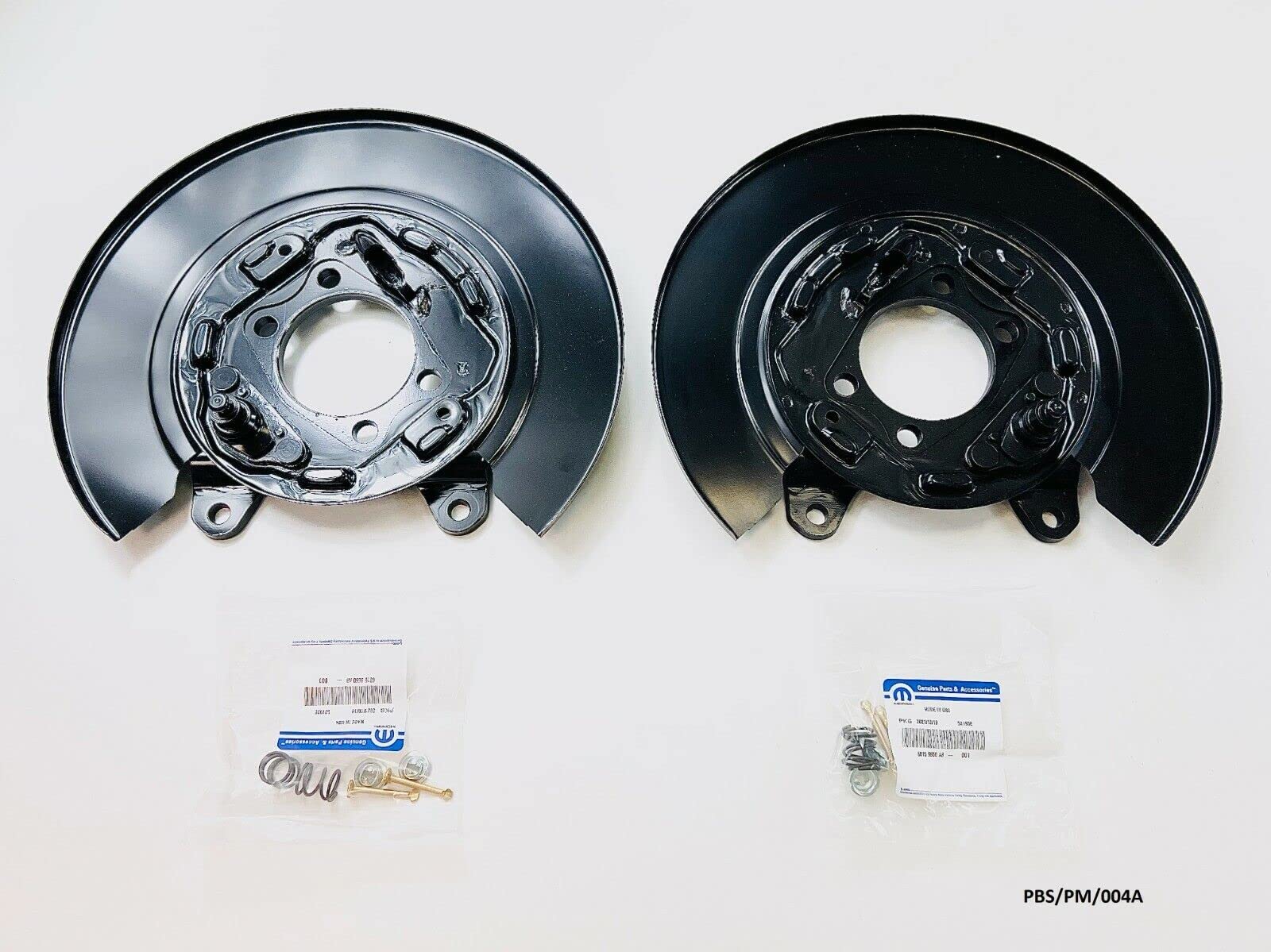 2 x hintere Bremsrückplatte, 302 mm, kompatibel mit Dodge Caliber PM 2007–2012 PBS/PM/004A von VIDARR