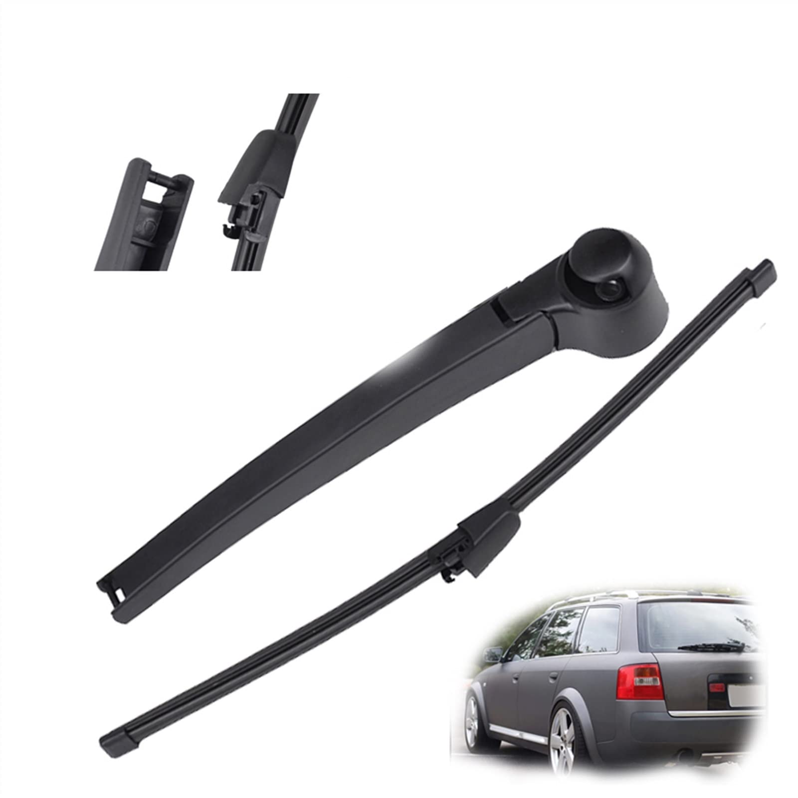 Heckwischerblatt & Arm Set Kit Für Audi A6 Für AllRoad C5 4B 1997–2004 Windschutzscheibe Windschutzscheibe Heckklappe Fenster von VIDOJI