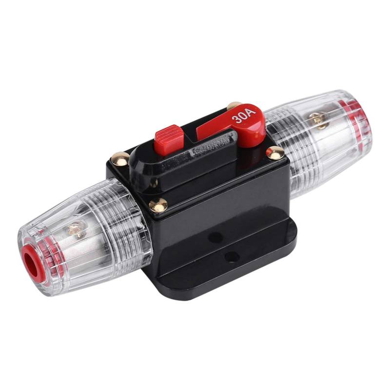 VIFERR Auto Leistungsschalter 30A Sicherungshalter DC 12V-24V Automatische Sicherung Leistungsschalter mit Manuellem Reset Auto Schutzschalter für Car Solar Inverter Systemschutz von VIFERR