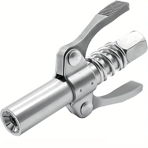 VIGOEXPRESS Fettpresse Mundstück, Fettpresse Für Schmiernippel, 10000 PSI Doppelgriff G Coupler für Fettpresse mit 30cm Schlauch, Passend für Standard M6/M8/M10/M12/M14 | GREASEJET VIGOEXPRESS Fettpresse Mundstück, Fettpresse Für Schmiernippel, 10000 PSI Doppelgriff G Coupler für Fettpresse mit 30cm Schlauch, Passend für Standard M6/M8/M10/M12/M14 | GREASEJET von VIGOEXPRESS