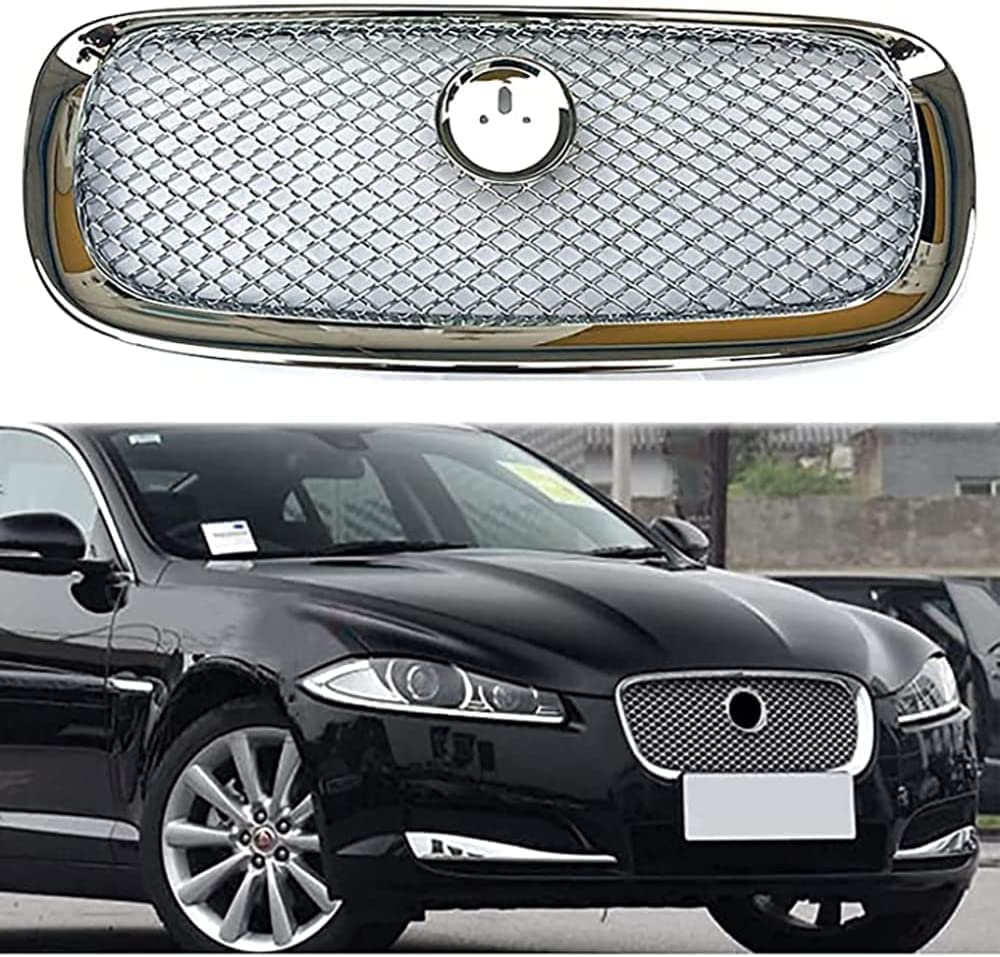 Auto-Stoßstangen Frontgrill für Jaguar Xf 2012 2013 2014 2015 Front-Nierengrill,Auto-Grills. von VINAUD